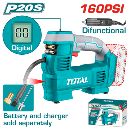 Cordless auto air compressor 20V -  TACLI2012