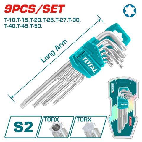 Torx key long arm 9pc setTHT106391 – Total Tools Online