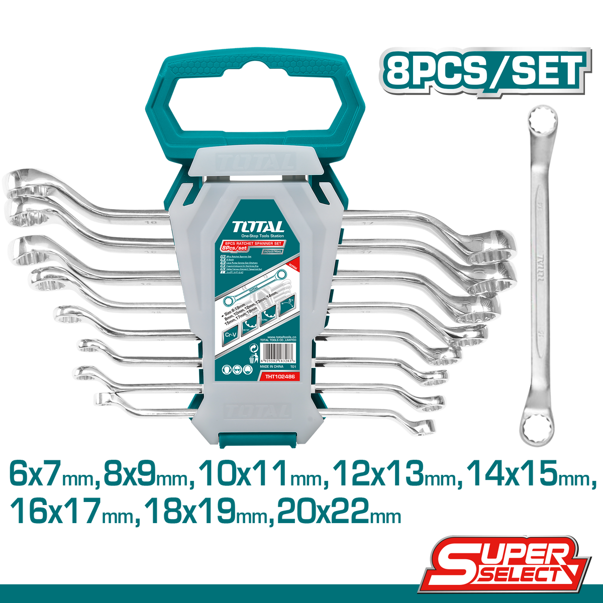Offset Ring Spanner Set THT102486 – Total Tools Online