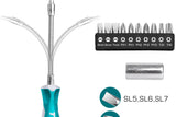 12 Pcs Flexible Shaft Screwdriver Set THT250FL1206
